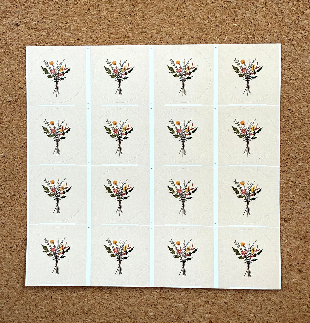 Stickertje boeketje
