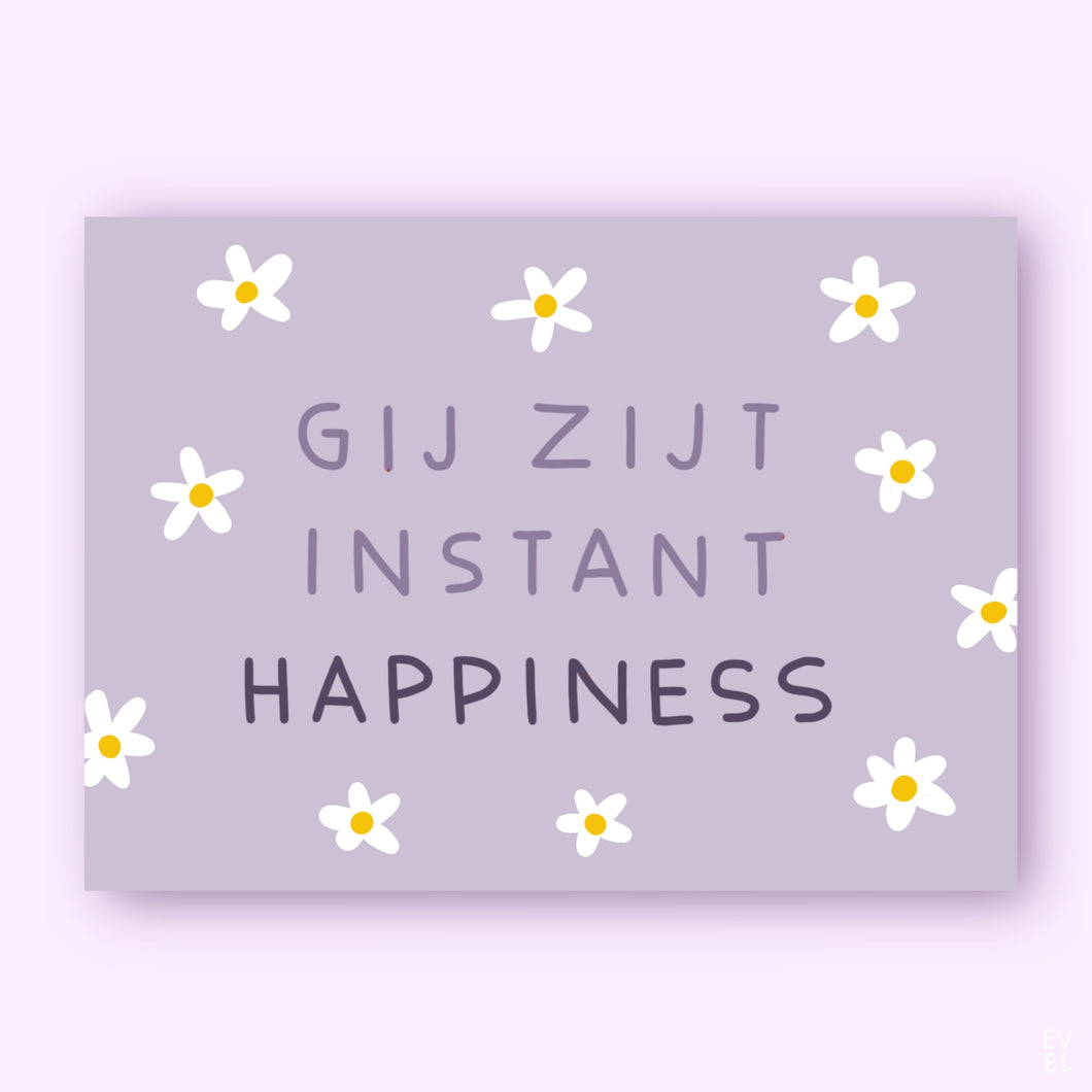 Instant happiness purple