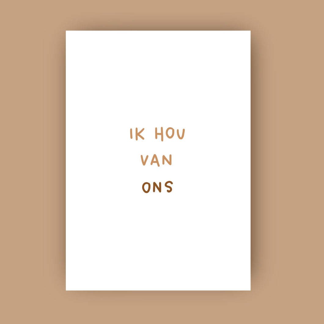 Ik hou van ons 🤎